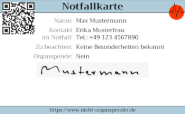 Notfallkarte